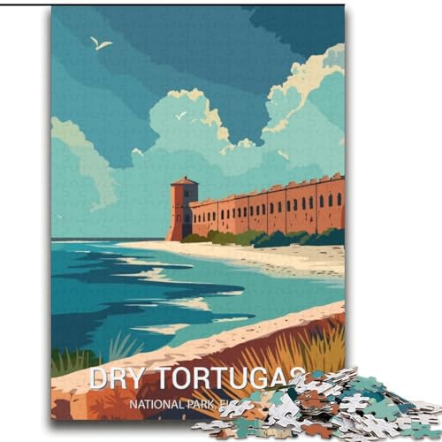Puzzle für Erwachsene und Teenager, Puzzle Dry Tortugas National Park, Stressabbau, schwierige Herausforderung, Wichtelgeschenke für Kinder ab 14 Jahren, 70x100cm von LYXIANY