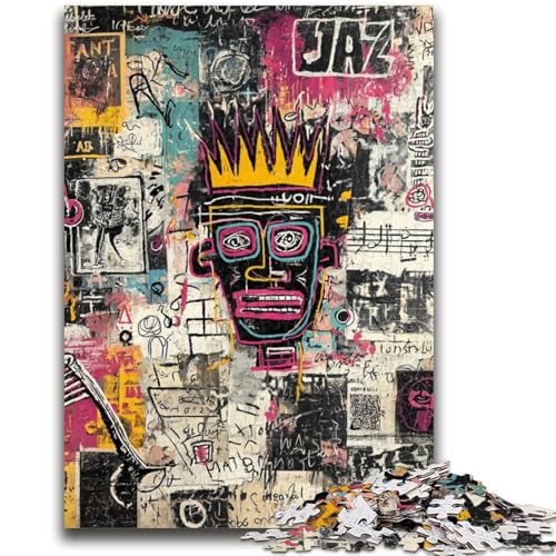 Puzzle für Jugendliche, 1000 Teile, Moderne Kunst von Basquiat, Entspannungsspiele, Lernspiel für Geburtstag, Weihnachten, für Kinder ab 14 Jahren, 50x75cm Puzzle für Jugendliche, 1000 Teile, Moderne Kunst von Basquiat, Entspannungsspiele, Lernspiel für Geburtstag, Weihnachten, für Kinder ab 14 Jahren, 50x75cm von LYXIANY