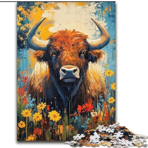 Puzzle für Jugendliche, 1000-teiliges Puzzle, Ölgemälde Einer Hochlandkuh, Spielzeug, intellektuelles Spiel, fördert die Liebe zwischen Paaren, für Kinder ab 14 Jahren, 50x75cm Puzzle für Jugendliche, 1000-teiliges Puzzle, Ölgemälde Einer Hochlandkuh, Spielzeug, intellektuelles Spiel, fördert die Liebe zwischen Paaren, für Kinder ab 14 Jahren, 50x75cm von LYXIANY