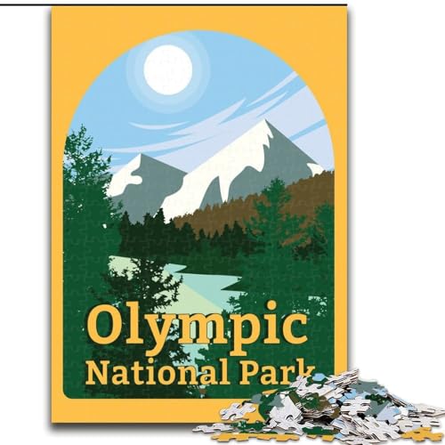 Puzzle für Jugendliche, 1000-teiliges Puzzle, Olympic National Park, Lernspielzeug für Kinder und Jugendliche, ganze Familie, ab 14 Jahren, 26x38cm von LYXIANY