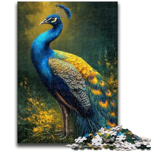 Puzzle für Jugendliche, Pfauenkunst, für und ab 14 Jahren, Mitmachspiel, Weihnachtsspiel, Geschenke, 26x38cm von LYXIANY