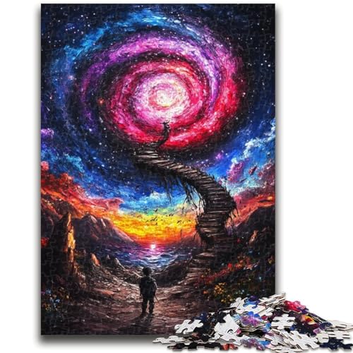 Puzzle für Jugendliche, Wirbel-Ölgemälde, für und ab 14 Jahren, Mitmachspiel, Weihnachtsspiel, Geschenke, 26x38cm Puzzle für Jugendliche, Wirbel-Ölgemälde, für und ab 14 Jahren, Mitmachspiel, Weihnachtsspiel, Geschenke, 26x38cm von LYXIANY