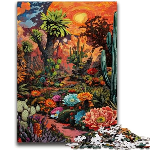 Puzzle für Jugendliche, Wüstenpflanzen, Ölgemälde für und ab 14 Jahren, Mitmachspiel, Weihnachtsspiel, Geschenke, 26x38cm Puzzle für Jugendliche, Wüstenpflanzen, Ölgemälde für und ab 14 Jahren, Mitmachspiel, Weihnachtsspiel, Geschenke, 26x38cm von LYXIANY