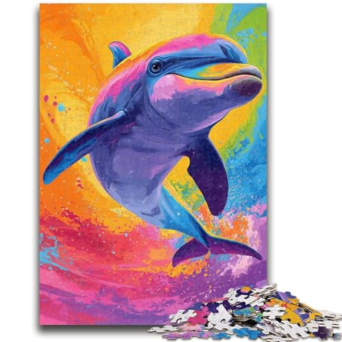 Puzzle für Jugendliche 1000 Teile Regenbogen-Delfin Relax-Spiele Lernspiel für Geburtstag, Weihnachten für Kinder ab 14 Jahren 26x38cm Puzzle für Jugendliche 1000 Teile Regenbogen-Delfin Relax-Spiele Lernspiel für Geburtstag, Weihnachten für Kinder ab 14 Jahren 26x38cm von LYXIANY