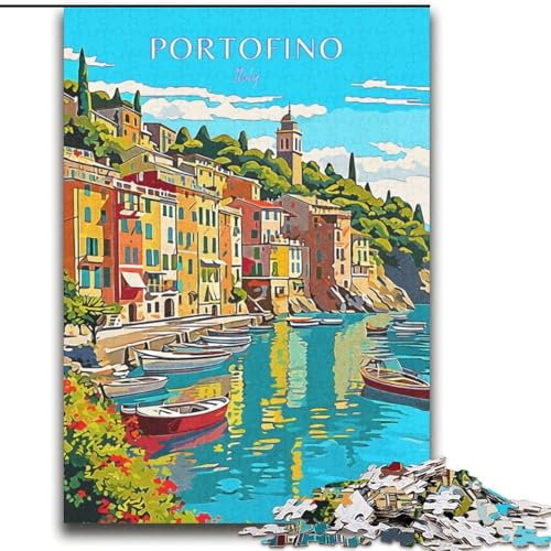 Puzzle für Jugendliche 2000 Italien Portofino Reise, Lernspielzeug Ganze Familie Für Und 14 Jahre Alt 70x100cm Puzzle für Jugendliche 2000 Italien Portofino Reise, Lernspielzeug Ganze Familie Für Und 14 Jahre Alt 70x100cm von LYXIANY