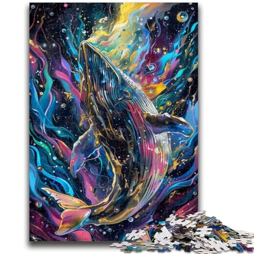 Puzzle für Jugendliche Aquarellwal für und ab 14 Jahren Mitmachspiel Weihnachtsspiel Geschenke 50x75cm Puzzle für Jugendliche Aquarellwal für und ab 14 Jahren Mitmachspiel Weihnachtsspiel Geschenke 50x75cm von LYXIANY