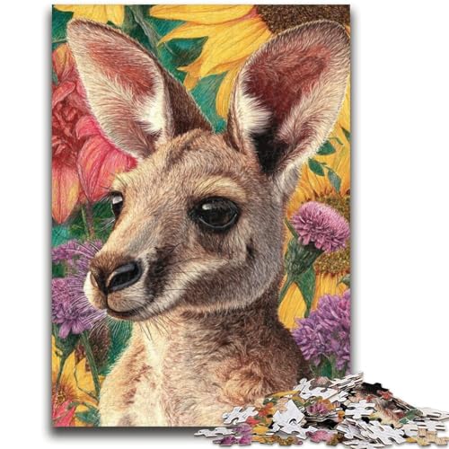 Puzzle für Jugendliche Blumenkänguru für und ab 14 Jahren Mitmachspiel Weihnachtsspiel Geschenke 26x38cm Puzzle für Jugendliche Blumenkänguru für und ab 14 Jahren Mitmachspiel Weihnachtsspiel Geschenke 26x38cm von LYXIANY