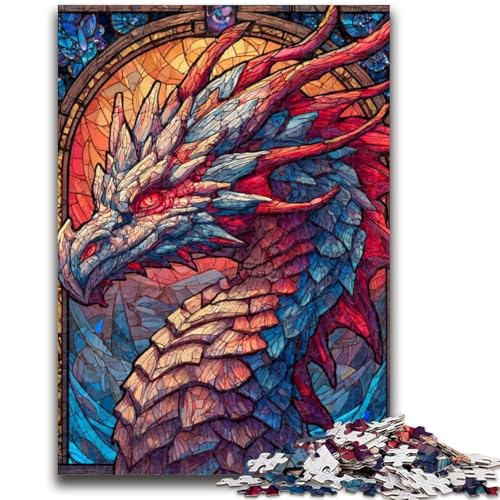 Puzzle für Jugendliche Buntglasdrache für und ab 14 Jahren Mitmachspiel Weihnachtsspiel Geschenke 50x75cm Puzzle für Jugendliche Buntglasdrache für und ab 14 Jahren Mitmachspiel Weihnachtsspiel Geschenke 50x75cm von LYXIANY