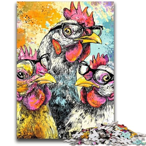 Puzzle für Jugendliche DREI Hühner für und ab 14 Jahren Mitmachspiel Weihnachtsspiel Geschenke 26x38cm Puzzle für Jugendliche DREI Hühner für und ab 14 Jahren Mitmachspiel Weihnachtsspiel Geschenke 26x38cm von LYXIANY