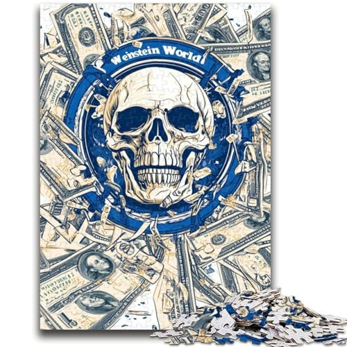 Puzzle für Jugendliche Dollar und Totenkopf für und ab 14 Jahren Mitmachspiel Weihnachtsspiel Geschenke 50x75cm Puzzle für Jugendliche Dollar und Totenkopf für und ab 14 Jahren Mitmachspiel Weihnachtsspiel Geschenke 50x75cm von LYXIANY