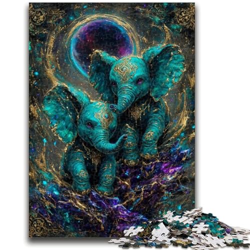 Puzzle für Jugendliche Geheimnisvoller Elefant für und ab 14 Jahren Mitmachspiel Weihnachtsspiel Geschenke 26x38cm Puzzle für Jugendliche Geheimnisvoller Elefant für und ab 14 Jahren Mitmachspiel Weihnachtsspiel Geschenke 26x38cm von LYXIANY