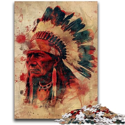 Puzzle für Jugendliche Indianer für und ab 14 Jahren Mitmachspiel Weihnachtsspiel Geschenke 50x75cm Puzzle für Jugendliche Indianer für und ab 14 Jahren Mitmachspiel Weihnachtsspiel Geschenke 50x75cm von LYXIANY