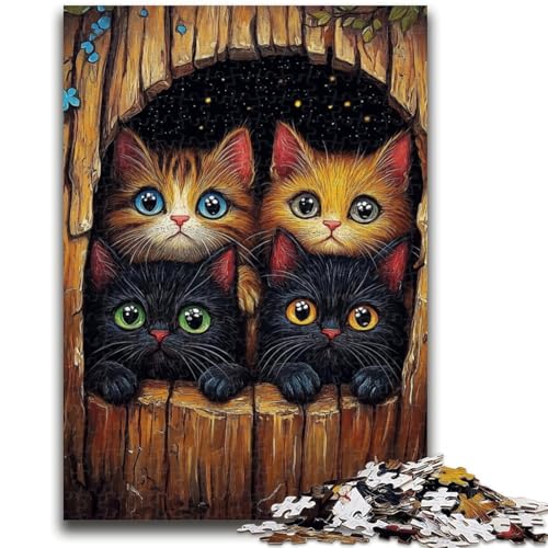 Puzzle für Jugendliche Katze im Baumloch für und ab 14 Jahren Mitmachspiel Weihnachtsspiel Geschenke 26x38cm Puzzle für Jugendliche Katze im Baumloch für und ab 14 Jahren Mitmachspiel Weihnachtsspiel Geschenke 26x38cm von LYXIANY