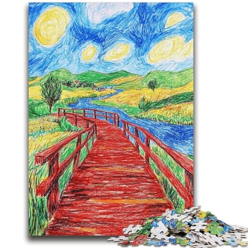 Puzzle für Jugendliche Nachthimmelbrücke für und ab 14 Jahren Mitmachspiel Weihnachtsspiel Geschenke 26x38cm Puzzle für Jugendliche Nachthimmelbrücke für und ab 14 Jahren Mitmachspiel Weihnachtsspiel Geschenke 26x38cm von LYXIANY