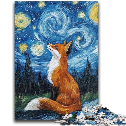 Puzzle für Jugendliche Nachthimmelfuchs für und ab 14 Jahren Mitmachspiel Weihnachtsspiel Geschenke 50x75cm von LYXIANY