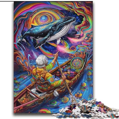 Puzzle für Jugendliche Psychedelischer Wal für und ab 14 Jahren Mitmachspiel Weihnachtsspiel Geschenke 70x100cm Puzzle für Jugendliche Psychedelischer Wal für und ab 14 Jahren Mitmachspiel Weihnachtsspiel Geschenke 70x100cm von LYXIANY
