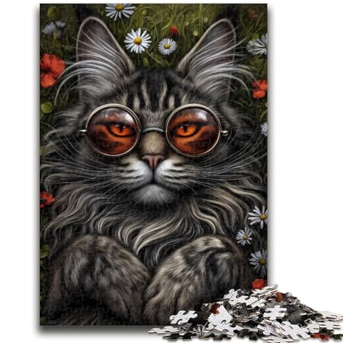 Puzzle für Jugendliche Steampunk-Katze für und ab 14 Jahren Mitmachspiel Weihnachtsspiel Geschenke 26x38cm Puzzle für Jugendliche Steampunk-Katze für und ab 14 Jahren Mitmachspiel Weihnachtsspiel Geschenke 26x38cm von LYXIANY