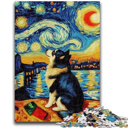 Puzzle für Jugendliche Sternennacht Hund für und ab 14 Jahren Mitmachspiel Weihnachtsspiel Geschenke 26x38cm Puzzle für Jugendliche Sternennacht Hund für und ab 14 Jahren Mitmachspiel Weihnachtsspiel Geschenke 26x38cm von LYXIANY