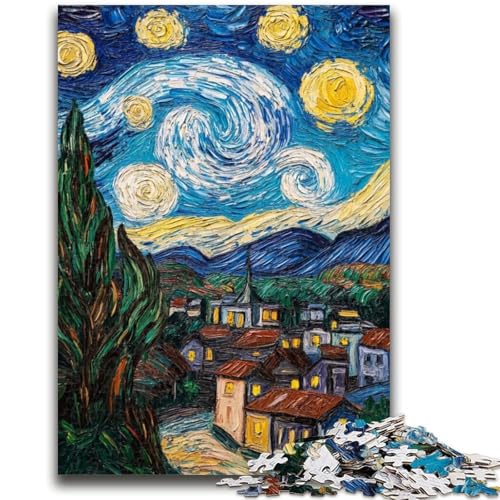 Puzzle für Jugendliche Sternennacht Land für und ab 14 Jahren Mitmachspiel Weihnachtsspiel Geschenke 26x38cm Puzzle für Jugendliche Sternennacht Land für und ab 14 Jahren Mitmachspiel Weihnachtsspiel Geschenke 26x38cm von LYXIANY