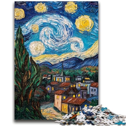 Puzzle für Jugendliche Sternennacht Land für und ab 14 Jahren Mitmachspiel Weihnachtsspiel Geschenke 50x75cm Puzzle für Jugendliche Sternennacht Land für und ab 14 Jahren Mitmachspiel Weihnachtsspiel Geschenke 50x75cm von LYXIANY