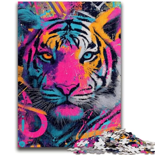 Puzzle für Jugendliche Tiger Graffiti für und ab 14 Jahren Mitmachspiel Weihnachtsspiel Geschenke 26x38cm Puzzle für Jugendliche Tiger Graffiti für und ab 14 Jahren Mitmachspiel Weihnachtsspiel Geschenke 26x38cm von LYXIANY