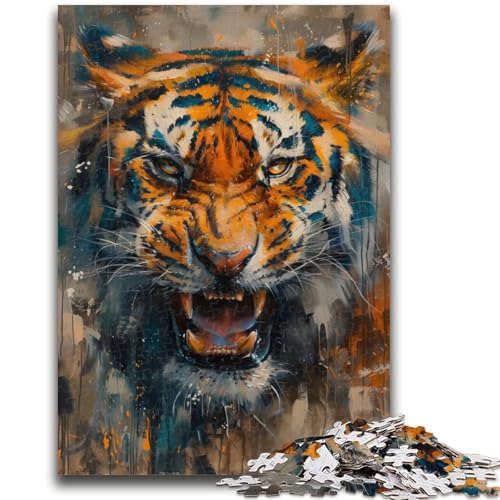 Puzzle für Jugendliche Tiger-Ölgemälde für und ab 14 Jahren Mitmachspiel Weihnachtsspiel Geschenke 50x75cm Puzzle für Jugendliche Tiger-Ölgemälde für und ab 14 Jahren Mitmachspiel Weihnachtsspiel Geschenke 50x75cm von LYXIANY