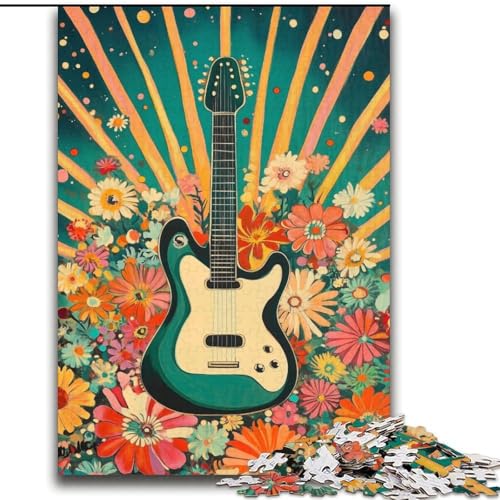 Puzzle für Jugendliche Vintage-Gitarre für und ab 14 Jahren Mitmachspiel Weihnachtsspiel Geschenke 70x100cm Puzzle für Jugendliche Vintage-Gitarre für und ab 14 Jahren Mitmachspiel Weihnachtsspiel Geschenke 70x100cm von LYXIANY