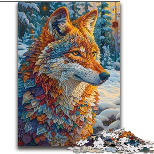 Puzzle für Jugendliche Wolf im Schnee für und ab 14 Jahren Mitmachspiel Weihnachtsspiel Geschenke 70x100cm Puzzle für Jugendliche Wolf im Schnee für und ab 14 Jahren Mitmachspiel Weihnachtsspiel Geschenke 70x100cm von LYXIANY