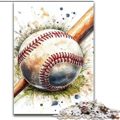 Puzzle für Teenager, 1000 Baseball, geeignet für Personen ab 14 Jahren, Lernspiele, Wichtelgeschenke (Größe 26x38cm) von LYXIANY