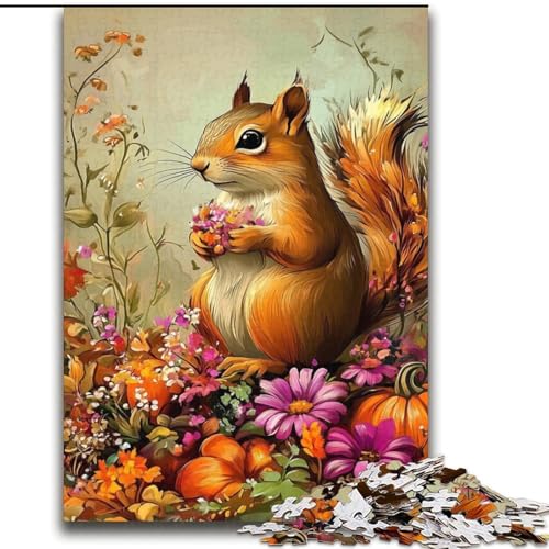 Puzzle für Teenager, 1000 Eichhörnchenblumen, Lernspiele, Heimdekoration, Lernspiel für Geburtstag, Weihnachten, 38x52cm Puzzle für Teenager, 1000 Eichhörnchenblumen, Lernspiele, Heimdekoration, Lernspiel für Geburtstag, Weihnachten, 38x52cm von LYXIANY