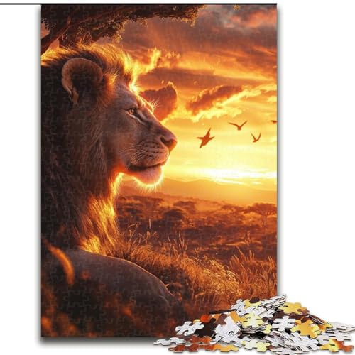 Puzzle für Teenager, 1000 Löwenkunst, geeignet für Personen ab 14 Jahren, Lernspiele, Wichtelgeschenke (Größe 50x75cm) von LYXIANY