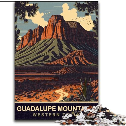 Puzzle für Teenager, 1000 Puzzles, Guadalupe-Berge, Familienunterhaltungsspielzeug, ganze Familie, 38x26cm Puzzle für Teenager, 1000 Puzzles, Guadalupe-Berge, Familienunterhaltungsspielzeug, ganze Familie, 38x26cm von LYXIANY