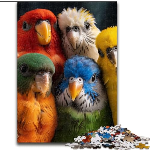 Puzzle für Teenager, 1000 Puzzles, Papagei, Elefantenspielzeug, Denkspiel, Geburtstagsgeschenk, Geschenke, Wandkunst, für Kinder ab 14 Jahren (Größe 50x75cm) von LYXIANY