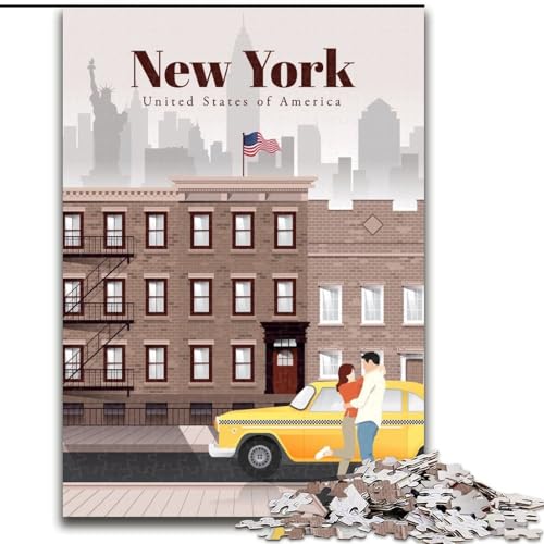 Puzzle für Teenager, 1000 Puzzles, Reise nach NYC, anspruchsvolles Spiel und Familienspiel, Geburtstagsgeschenk, Geschenke, Wandkunst, 38x26cm Puzzle für Teenager, 1000 Puzzles, Reise nach NYC, anspruchsvolles Spiel und Familienspiel, Geburtstagsgeschenk, Geschenke, Wandkunst, 38x26cm von LYXIANY