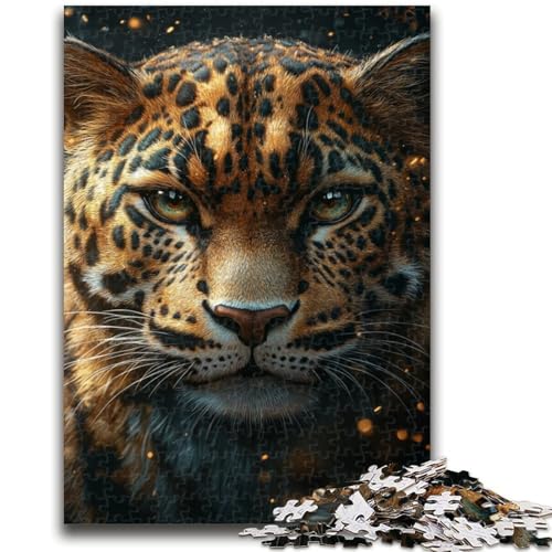 Puzzle für Teenager, 1000 Puzzles, Tier-Leopard, Trainieren Sie Ihr Gehirn und Ihre Hände, Eltern-Kind-Interaktion, für Alter 14+, 50x75cm von LYXIANY