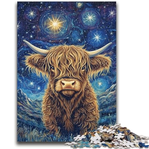 Puzzle für Teenager, 1000 Puzzles, Yak-Spielzeug, Denkspiel zur Heimdekoration, für Kinder ab 14 Jahren, 50x75cm von LYXIANY