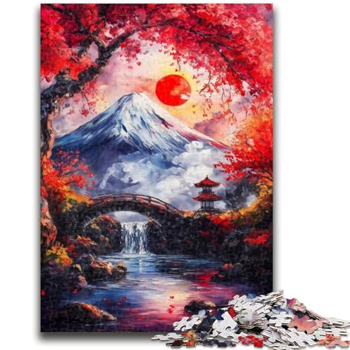 Puzzle für Teenager, 1000 Puzzleteile, Berg Fuji, Japan, Spielzeug, Denkspiel zur Heimdekoration, für Kinder ab 14 Jahren, 50x75cm Puzzle für Teenager, 1000 Puzzleteile, Berg Fuji, Japan, Spielzeug, Denkspiel zur Heimdekoration, für Kinder ab 14 Jahren, 50x75cm von LYXIANY