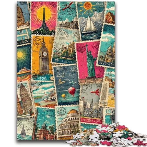 Puzzle für Teenager, 1000 Puzzleteile, Paris-Collage, Spielzeug, Denkspiel zur Heimdekoration, für Kinder ab 14 Jahren, 50x75cm Puzzle für Teenager, 1000 Puzzleteile, Paris-Collage, Spielzeug, Denkspiel zur Heimdekoration, für Kinder ab 14 Jahren, 50x75cm von LYXIANY