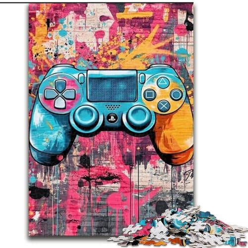 Puzzle für Teenager, 1000 Spiele, Graffiti, dekomprimierendes intellektuelles Lernspielzeug, ganze Familie (Größe 50x75cm) von LYXIANY