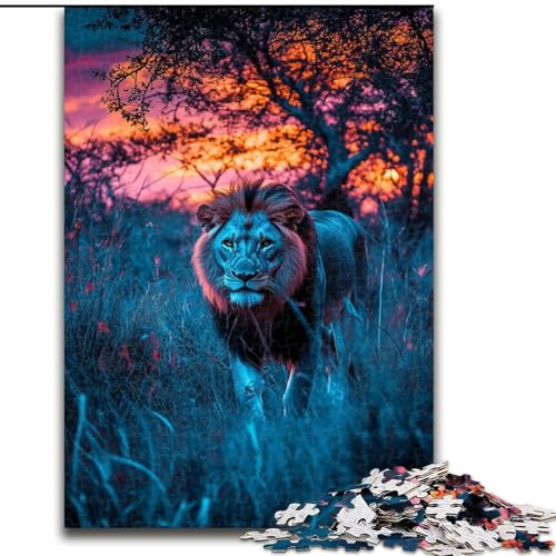 Puzzle für Teenager, 1000 Teile, Afrikanischer Löwe, Spielzeug, Lernspiele, Stressabbau, tolle Geschenke und Spielzeuge, 50x75cm von LYXIANY