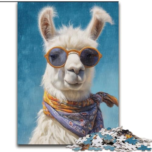 Puzzle für Teenager, 1000 Teile, Alpaka, Spielzeug, Lernspiele, Stressabbau, tolle Geschenke und Spielzeuge, 26x38cm von LYXIANY