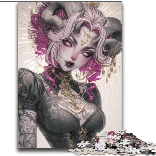 Puzzle für Teenager, 1000 Teile, Anime-Dämonenmädchen, Spielzeug, Lernspiele, Stressabbau, tolle Geschenke und Spielzeuge, 38x52cm Puzzle für Teenager, 1000 Teile, Anime-Dämonenmädchen, Spielzeug, Lernspiele, Stressabbau, tolle Geschenke und Spielzeuge, 38x52cm von LYXIANY