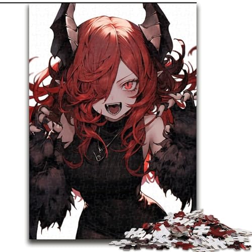 Puzzle für Teenager, 1000 Teile, Anime-Dämonenmädchen, Stressabbau, schwierige Herausforderung, einzigartige Heimdekoration und Geschenke, 50x75cm Puzzle für Teenager, 1000 Teile, Anime-Dämonenmädchen, Stressabbau, schwierige Herausforderung, einzigartige Heimdekoration und Geschenke, 50x75cm von LYXIANY