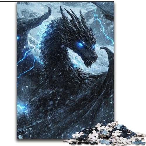 Puzzle für Teenager, 1000 Teile, Anime-Drache, Spielzeug, Lernspiele, Stressabbau, tolle Geschenke und Spielzeuge, 50x75cm von LYXIANY