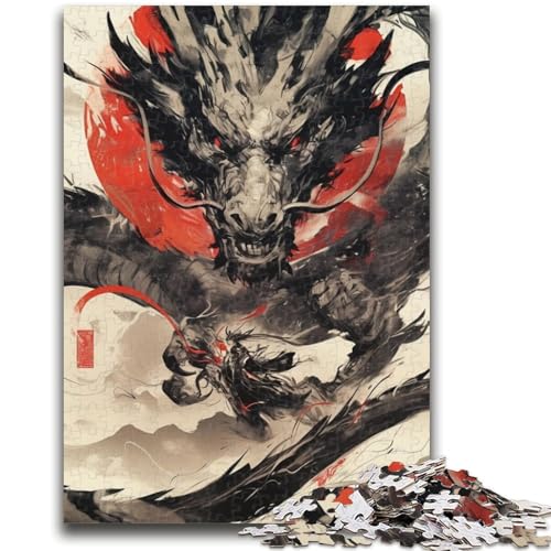 Puzzle für Teenager, 1000 Teile, Aquarelldrache, hilft dem Gehirn, süchtig machendes Spielzeug zu trainieren, um Geduld zu fördern, Wanddekoration, 26x38cm Puzzle für Teenager, 1000 Teile, Aquarelldrache, hilft dem Gehirn, süchtig machendes Spielzeug zu trainieren, um Geduld zu fördern, Wanddekoration, 26x38cm von LYXIANY