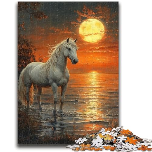 Puzzle für Teenager, 1000 Teile, Aquarellmalerei eines Einhorns, für Kinder ab 14 Jahren, pädagogische Herausforderung, lustige Aktivitäten zu Hause, Geburtstagsgeschenke, Reisegeschenke, 50x75cm von LYXIANY
