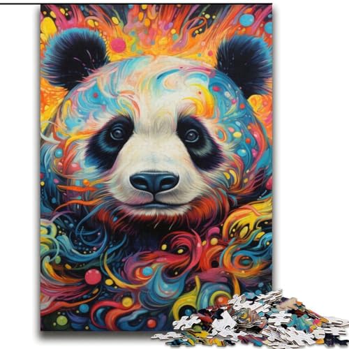 Puzzle für Teenager, 1000 Teile, Art Animal Panda, Familienunterhaltungsspielzeug mit passendem Poster und Quizblatt, 38x52cm Puzzle für Teenager, 1000 Teile, Art Animal Panda, Familienunterhaltungsspielzeug mit passendem Poster und Quizblatt, 38x52cm von LYXIANY