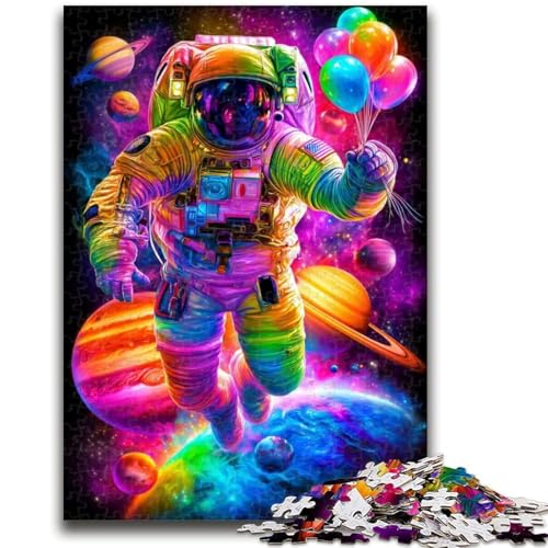 Puzzle für Teenager, 1000 Teile, Astronaut, geeignet für Kinder ab 14 Jahren, anspruchsvolles Spiel, tolles Geschenk zum Spielen, 38x26cm von LYXIANY