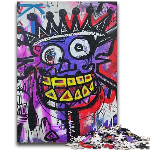 Puzzle für Teenager, 1000 Teile, Basquiat-Stil, für Kinder ab 14 Jahren, anspruchsvolles Spiel, tolles Geschenk zum Spielen, 38x26cm von LYXIANY