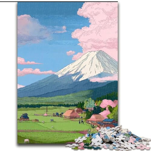 Puzzle für Teenager, 1000 Teile, Berg Fuji, Lernspiele, Heimdekoration, ganze Familie, 38x26cm Puzzle für Teenager, 1000 Teile, Berg Fuji, Lernspiele, Heimdekoration, ganze Familie, 38x26cm von LYXIANY